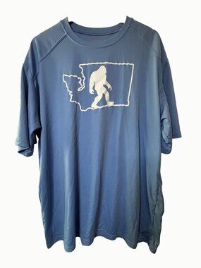 BSN Sports Washington Bigfoot Sasquatch Performance Shirt Men's 2XL PNW Blue